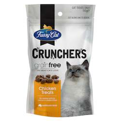 Fussy Cat Grain Free Treats Chicken Crunchers 100g x 9