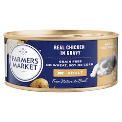 Farmers Market Adult Cat Real Chicken in Gravy 80g x 24