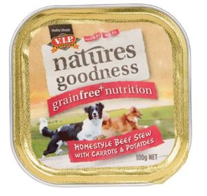 Pet: Natures Goodness Grain Free Dog Loaf Beef Stew with Carrots and Potatoes 100g x 9