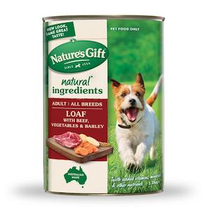 Nature's Gift Dog Loaf Beef, Vegetables and Barley 1.2kg x 6