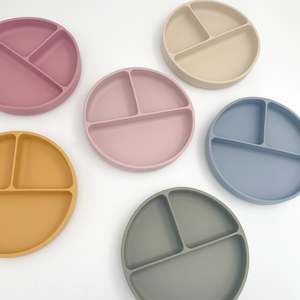 Pet: Silicone Suction Divided Plate (new colours)