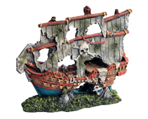 Pet: Aqua One Ornament - Pirate Ship S 19.5x8x16cm