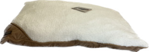 Pet: AFP Faux Lambswool Pillow Bed Tan Sml