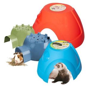 Pet: Pet One - Small Animal Hide Plastic Igloo (M) 19x16.6x9.3cm Blue