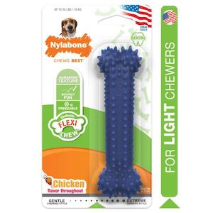 Pet: Nylabone Dental Chew Bone Regular Dk Blue (NX934P)