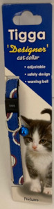 Pet: Tigga Cat Collar Spotty Blue