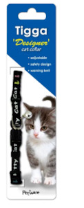 Pet: Tigga Kitten Collar Kitty Cat Black