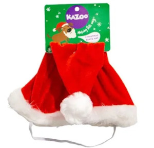 Pet: Kazoo Christmas Santa Hat - Large