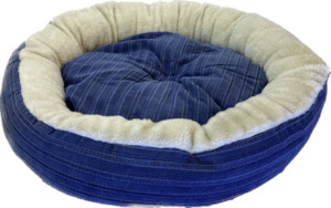 Pet One Bed Large Round Blue