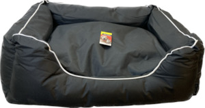 Pet One Bed Square Stay Dry Black 60x50x20cm