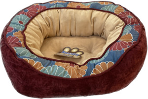 Snoozzy Daydreamer Pet Bed Microcord Red Medium