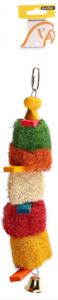 Pet: Avi One Parrot Toy - Loofah Discs With Planks