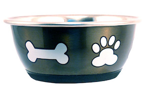 Durabolz Paw & Bone Bowl Metallic Grey 500mL