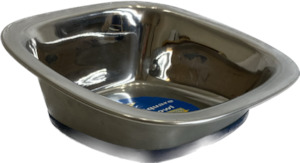 Durapet Stainless Steel Non Slip Square Bowl 473ml