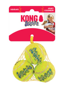 Kong Squeak Air Tennis Ball Small 3pk