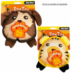 Dog Toy Interactive Squeaky Assorted 19cm