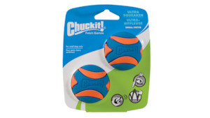 Chuckit Ultra Squeaker Ball Sml 2pk