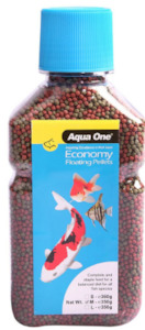 Pet: Aqua One Economy Pellet 2mm Bottle 350g