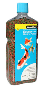 Pet: Aqua One Economy Pellet 3mm Bottle 1100g