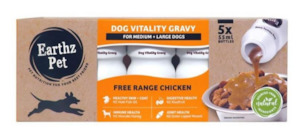 Earthz Pet Vitality Gravy Large Dog Chicken 50ml 5pk