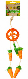 Pet: Pet One Veggie Rope And Straw Hanging Dreamcatcher 26cm