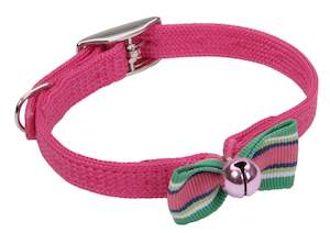 Sassy Pretty Bow Cat Collar Pink