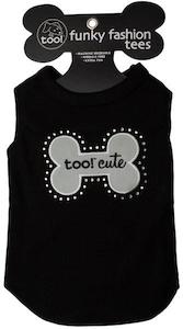 Too Cute Doggie Tee shirt  with rhinestone