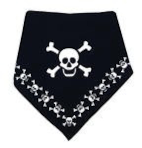 Pet Attire Skulls Bandana