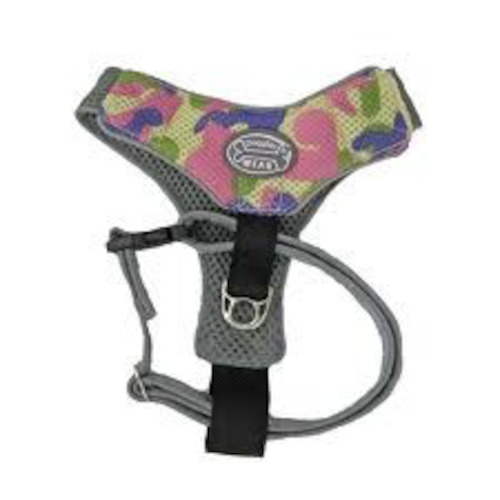 Dog V Mesh Harness in Pretty Pink Multi