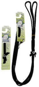 Pet: Lil Pals Dog Lead and Dog Collar Set Velvety Heart Jewel