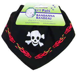 Li'L Pals Dog Bandana Skull and Flames