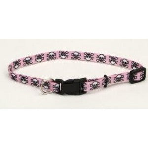 Li'l Pals Pink Skull Dog Collar 20-30cm -Chiwhawha