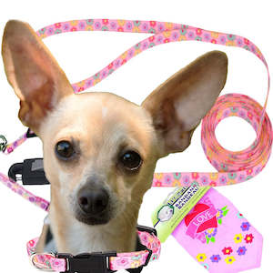 Li'l Pals Pink Daisy Multi Dog Collars