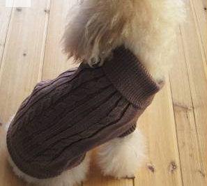 Cable Dog Jumper Winter Warm