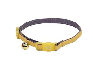 Too! Yellow Suede Tone Tone Cat Collar