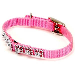 Pink Jewelled Cat Collar