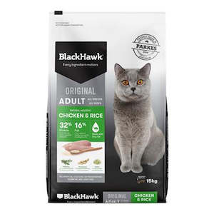 Pet: Black Hawk - Adult Cat Chicken & Rice