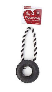 Pet: Yours Droolly Rubber Rope Tyre