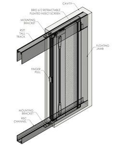 Brio 612 Pleated Screen