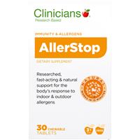 Active Product: Clinicians Allerstop Chewable Tablets 30