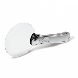 Frameless Magnifier with Chrome Handle