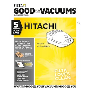 Filta Hitachi Vacuum Cleaner Bags 5 Pack