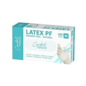 Powder Free Latex Gloves Medium - Pack of 100