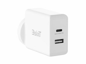 3sixT Wall Charger ANZ 65W USB-C PD + 2.4A – White