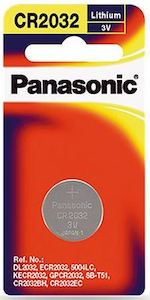 Commercial photography: Panasonic Lithium 3V Coin Battery CR2032 1 Pack