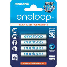 Commercial photography: Panasonic Eneloop AAA 4PK RECHARGEABLE BATTERY