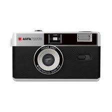 Commercial photography: Agfa  Re-usable 35mm camera Coffee/Black or Red