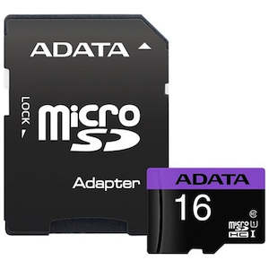 Adata Micro Sdhc 16gb Cl 10 Uhs-1 W/adpter