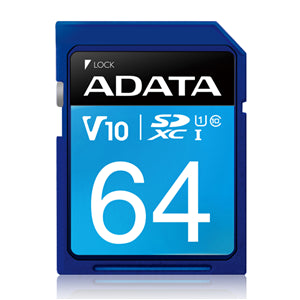 Commercial photography: ADATA Premier UHS-I V10 SDXC Card 64GB