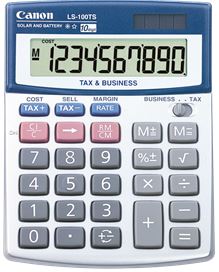 Canon LS100TS Solar & Battery 10 Digit Calculator